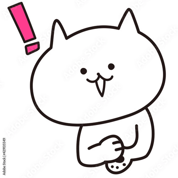 Fototapeta 加工ok　ねこ素材No.8 ひらめき