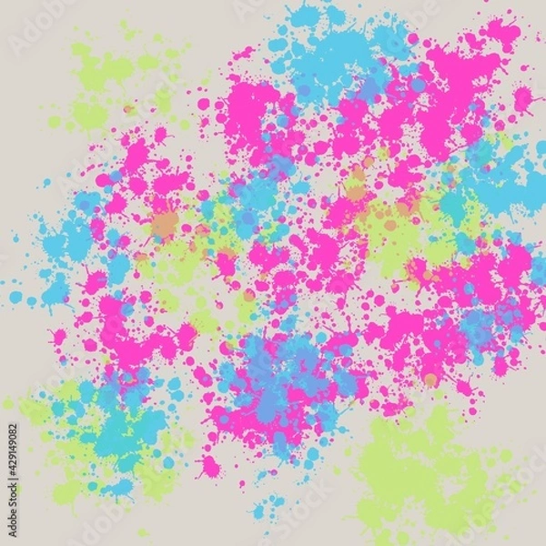 Obraz abstract watercolor splash background with blots, digital made