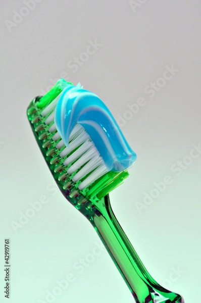 Fototapeta Tooth Brush and tooth paste