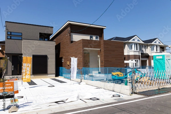 Obraz 建設中の分譲住宅