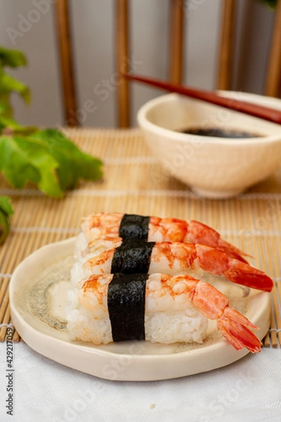 Obraz sushi on a plate