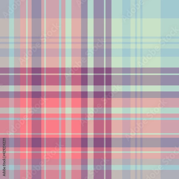Fototapeta Seamless pattern in evening colors for plaid, fabric, textile, clothes, tablecloth and other things. Vector image.