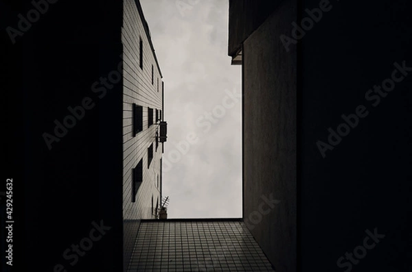 Fototapeta building with windows