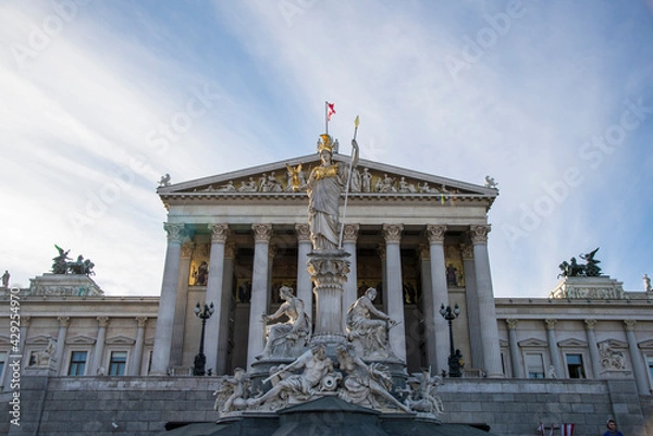 Obraz vienna parliament statue