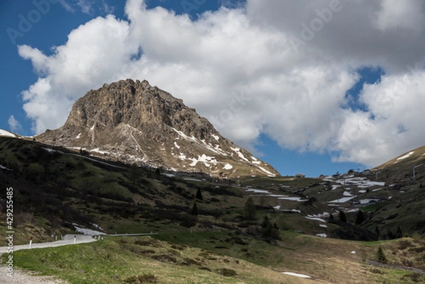 Obraz italian mountain with cloud shadow