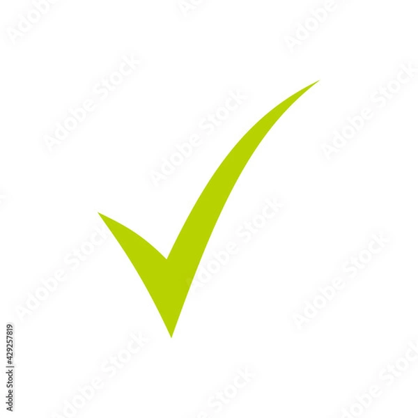 Obraz check icon vector. check mark icon. check list button icon