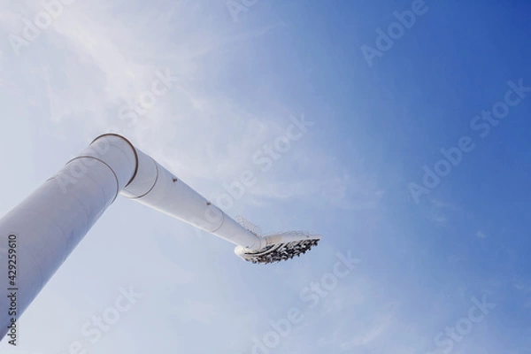 Obraz White high mast with spotlight