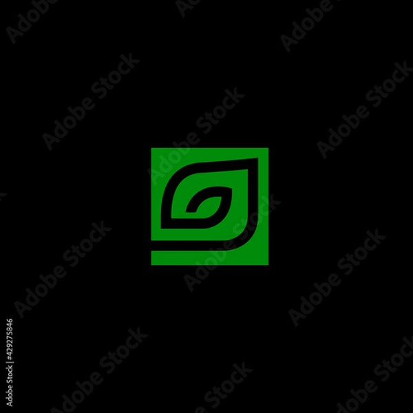 Fototapeta abstract leaf  business logo design vector