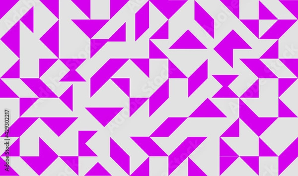 Fototapeta Vector geometric pattern with triangles. Modern stylish abstract background.