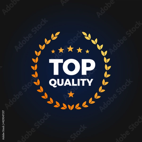 Fototapeta Top Quality Shopping Vector Label