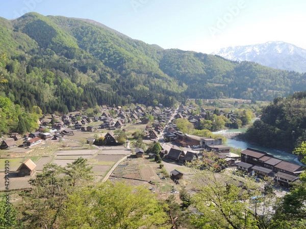 Obraz 歴史ある家々