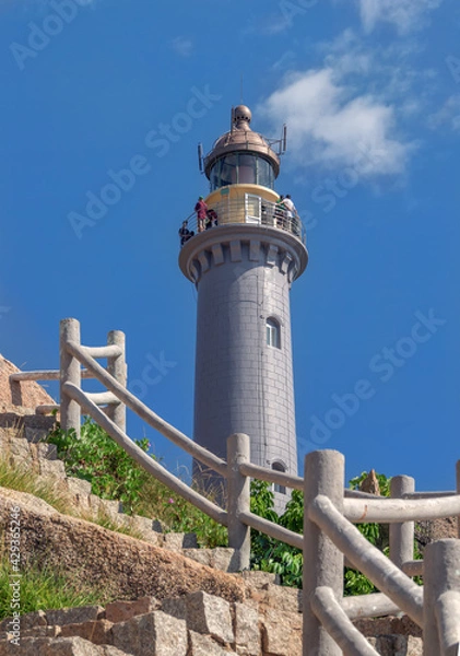 Fototapeta The Dai Lan lighthouse was built in 1890