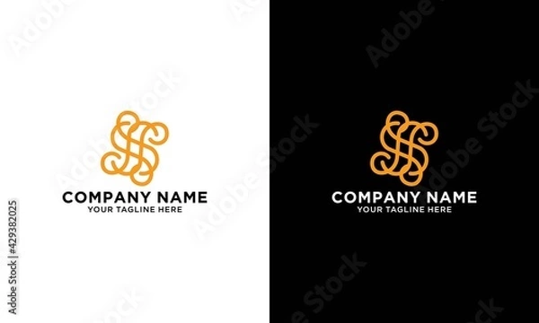 Fototapeta Abstract mandala flower swirl logo icon vector design. Elegant premium ornament vector logotype symbol.