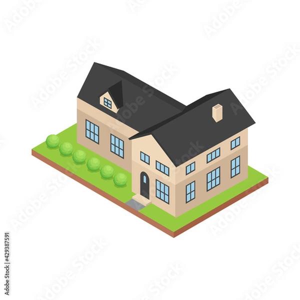 Obraz Private House Illustration