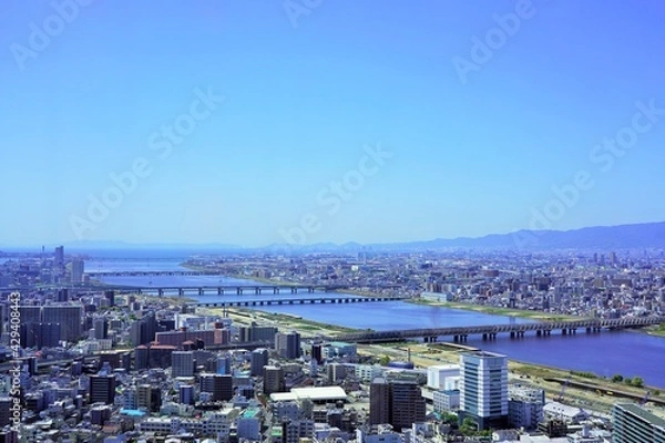 Obraz 大阪市内の眺め