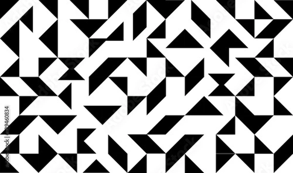 Obraz Vector geometric pattern with triangles. Modern stylish abstract background.