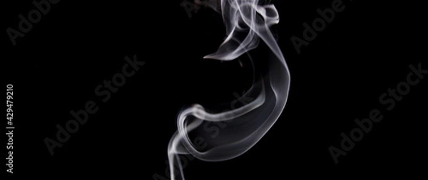 Obraz smoke on black background