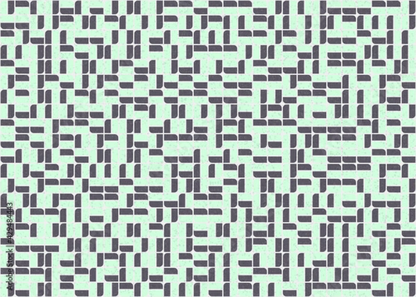 Fototapeta Abstract Geometric Pattern generative computational art illustration