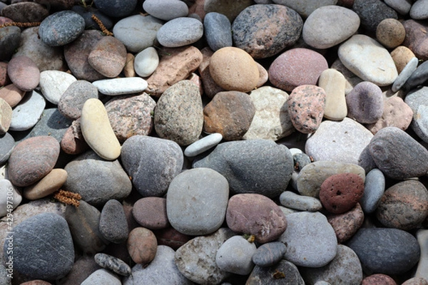 Obraz Beach rock pile with grime
