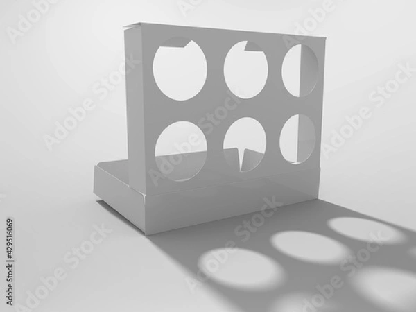 Obraz 3D Rendering Product Packaging Template