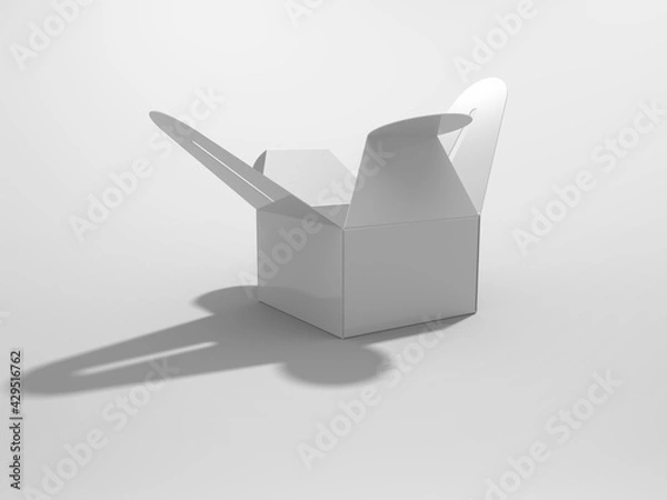 Obraz 3D Rendering Product Packaging Template