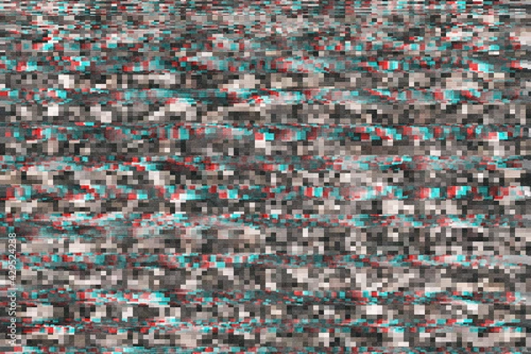 Fototapeta glitch error defect abstract effect backdrop design