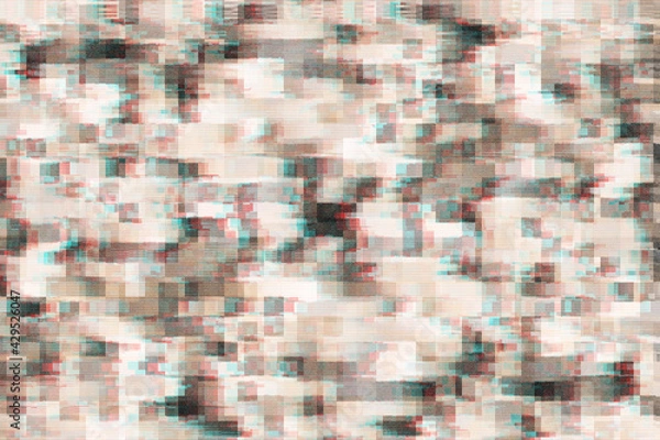 Fototapeta glitch error defect abstract effect backdrop design