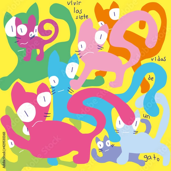 Obraz los lindos gatos