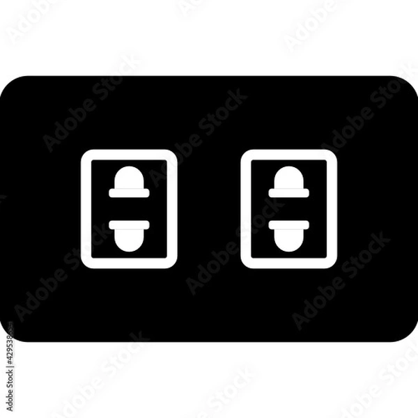 Fototapeta socket icon vector