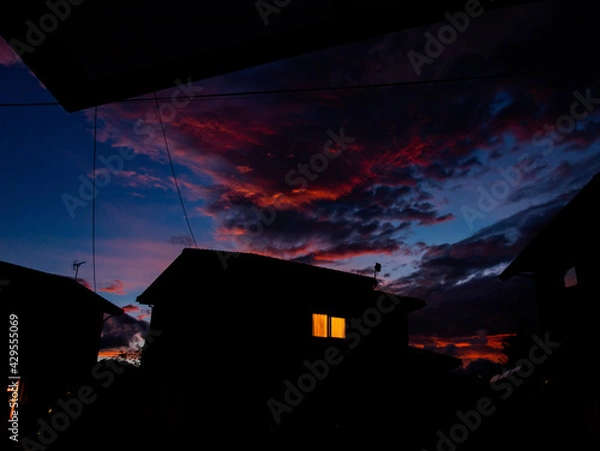 Obraz house in the night