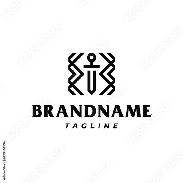 Obraz Minimalist Sword Logo
