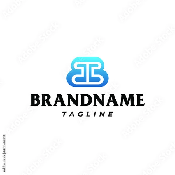 Fototapeta Modern Letter BB Monogram Logo