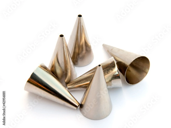 Fototapeta Various metal icing tips