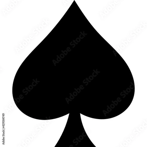 Fototapeta Spade symbol