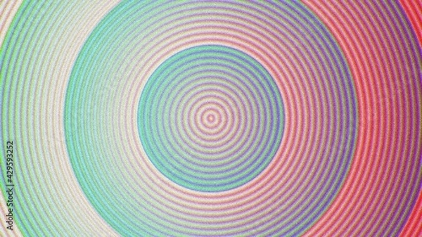 Fototapeta Gradient background with circle lines. Op art