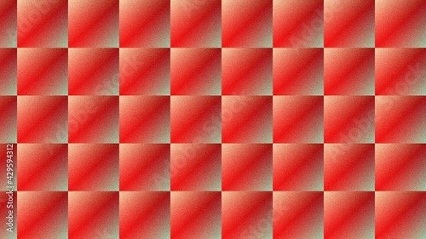 Fototapeta Abstract op art pattern. Square graphic ornament