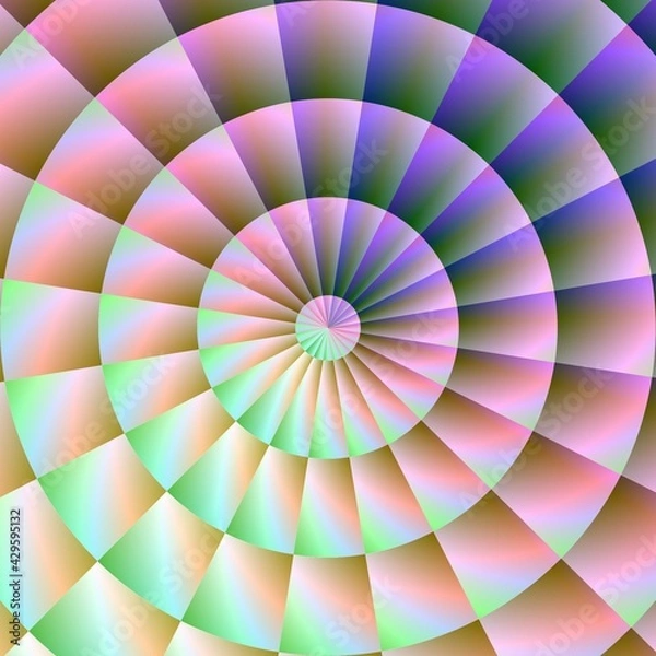Fototapeta Abstract op art pattern. Graphic ornament