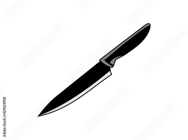 Obraz knife icon vector isolated on white