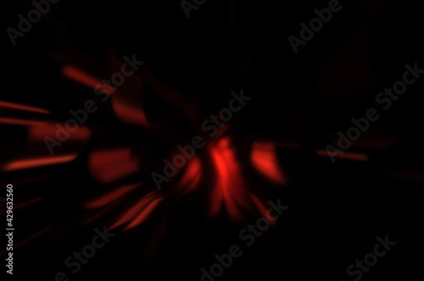 Obraz Light particle trails. Light explosion star with glowing particles and lines. Beautiful moving abstract rays background.