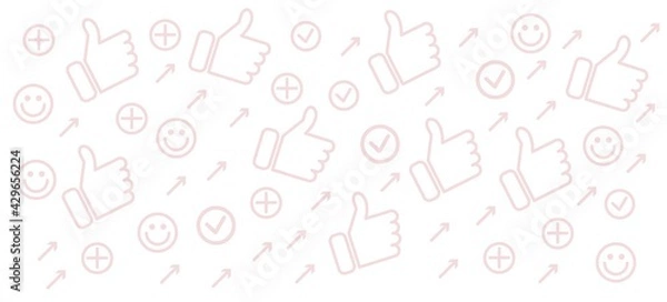 Obraz icone, like, visibilità, mi piace 