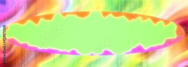 Fototapeta An abstract psychedelic glitch art banner background image.
