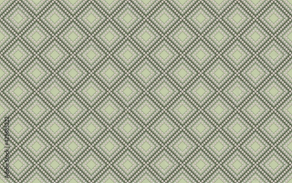 Fototapeta Luxury background in soft colors with small pearls and rhombuses. Seamless vector illustration. 