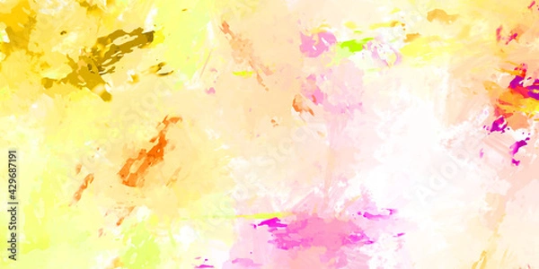 Fototapeta Brushed Painted Abstract Background. Brush stroked painting. Artistic vibrant and colorful wallpaper..