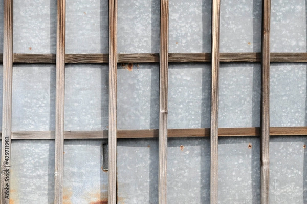 Fototapeta ブリキ壁