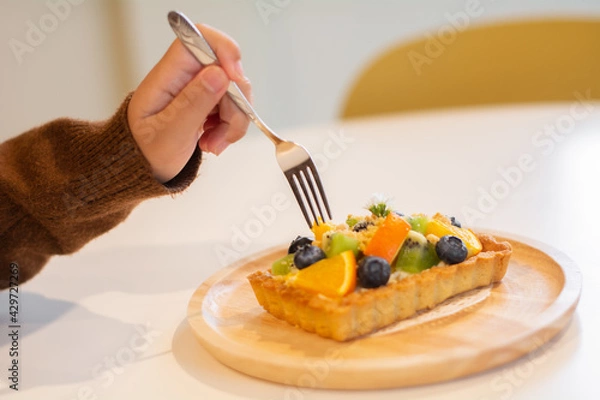 Obraz Mixed fruit and bread