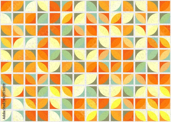 Fototapeta Abstract Geometric Pattern generative computational art illustration