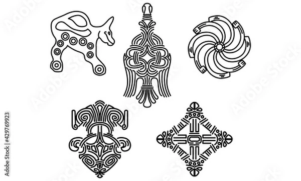 Obraz Viking decoration set