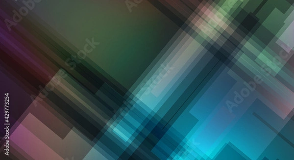 Fototapeta Diagonal  layered geometric pattern. Vibrant futuristic background. Colorful geometrical template.