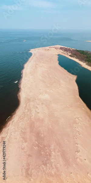 Obraz Mewia łacha - Reserve of nature, polish place with nature environment 