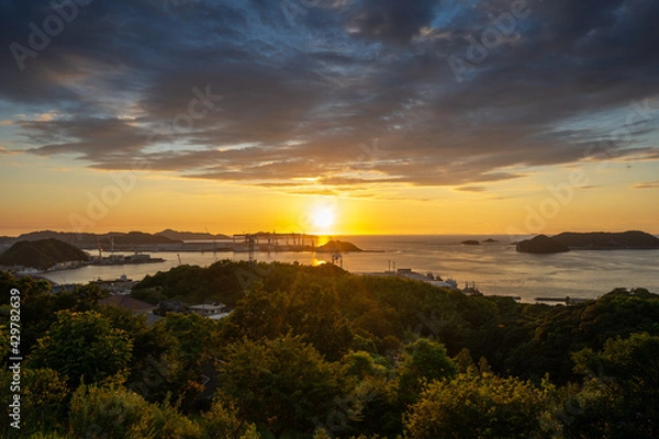 Fototapeta 長崎の夕陽